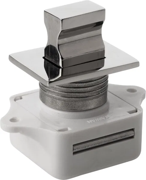 225310-1 – SEA DOG Drawer Latch, Push Button Rim Latch Mortise Mount 2-1/16 Inch Square Housing White Sturdy Plastic ...